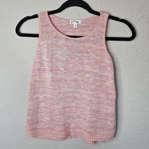 Art‎ Class Girls Crochet Knit Sweater Vest Size L 10/12 Pastel Pink